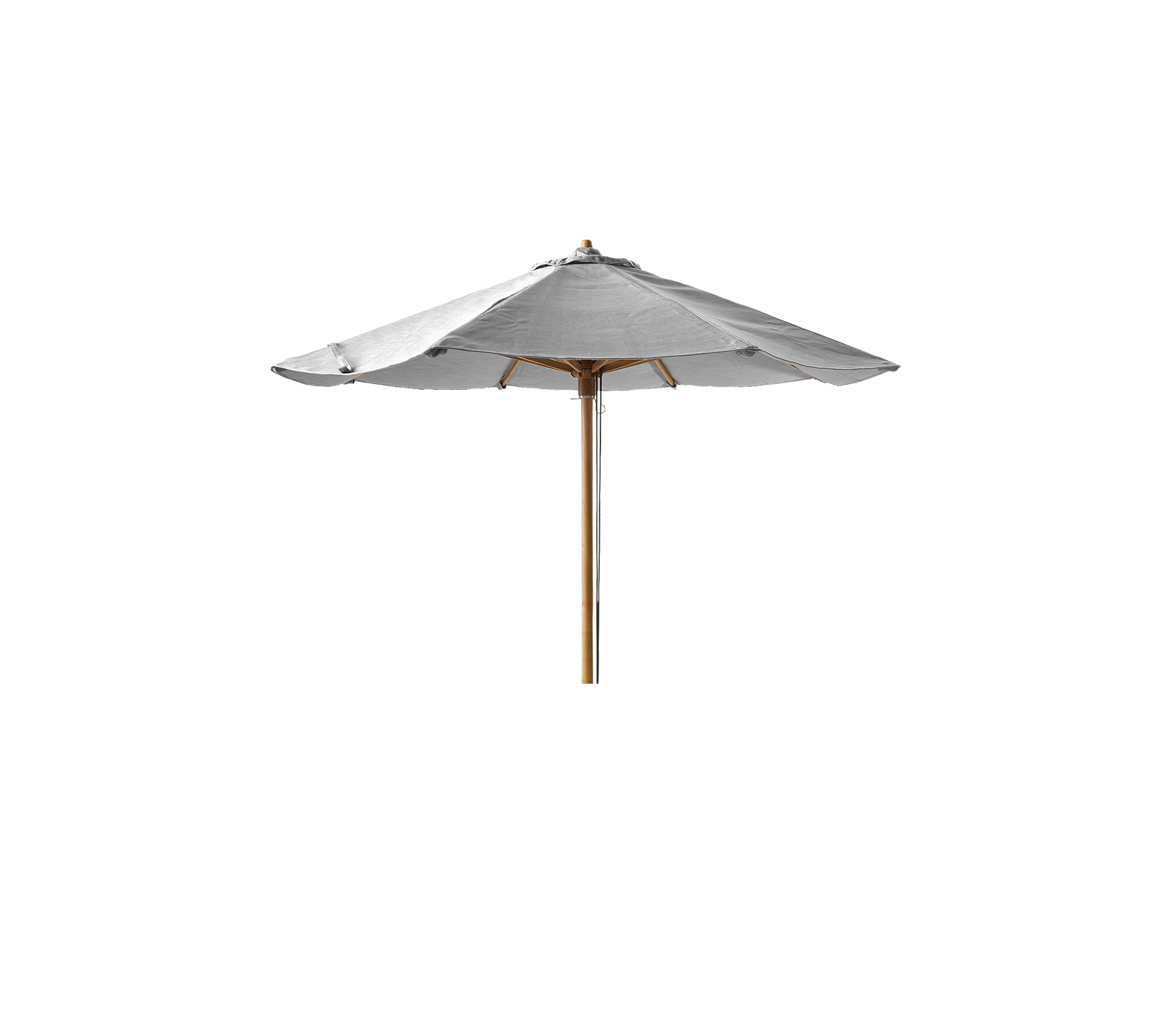 Classic parasoll m/dragsnöre, dia. 2,4 m, låg, för Peacock dagbädd