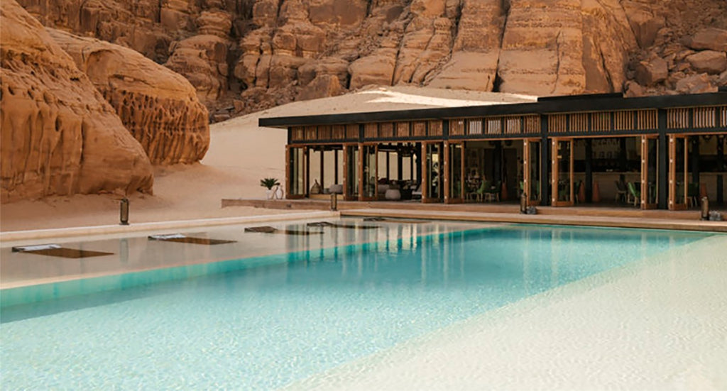 Habitas AlUla in Saudi Arabia pool 