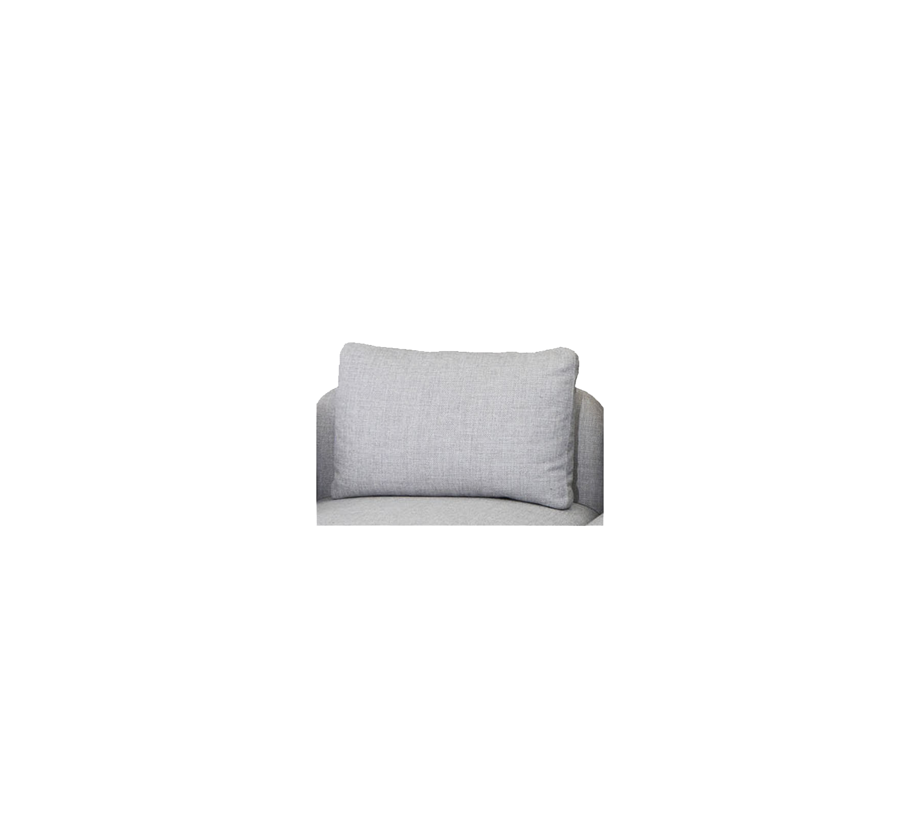 Mjuk, rektangulär grå kudde designad för komfort och stil, med en enkel, modern estetik.