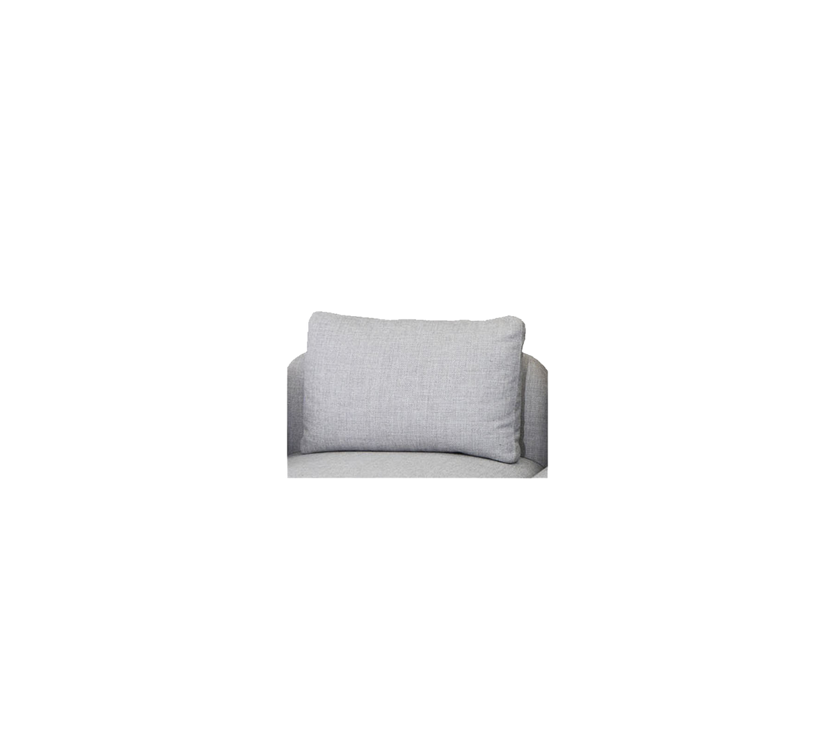 Mjuk, rektangulär grå kudde designad för komfort och stil, med en enkel, modern estetik.