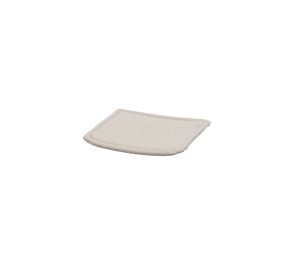 Sandfärgad kudde med en enkel design.