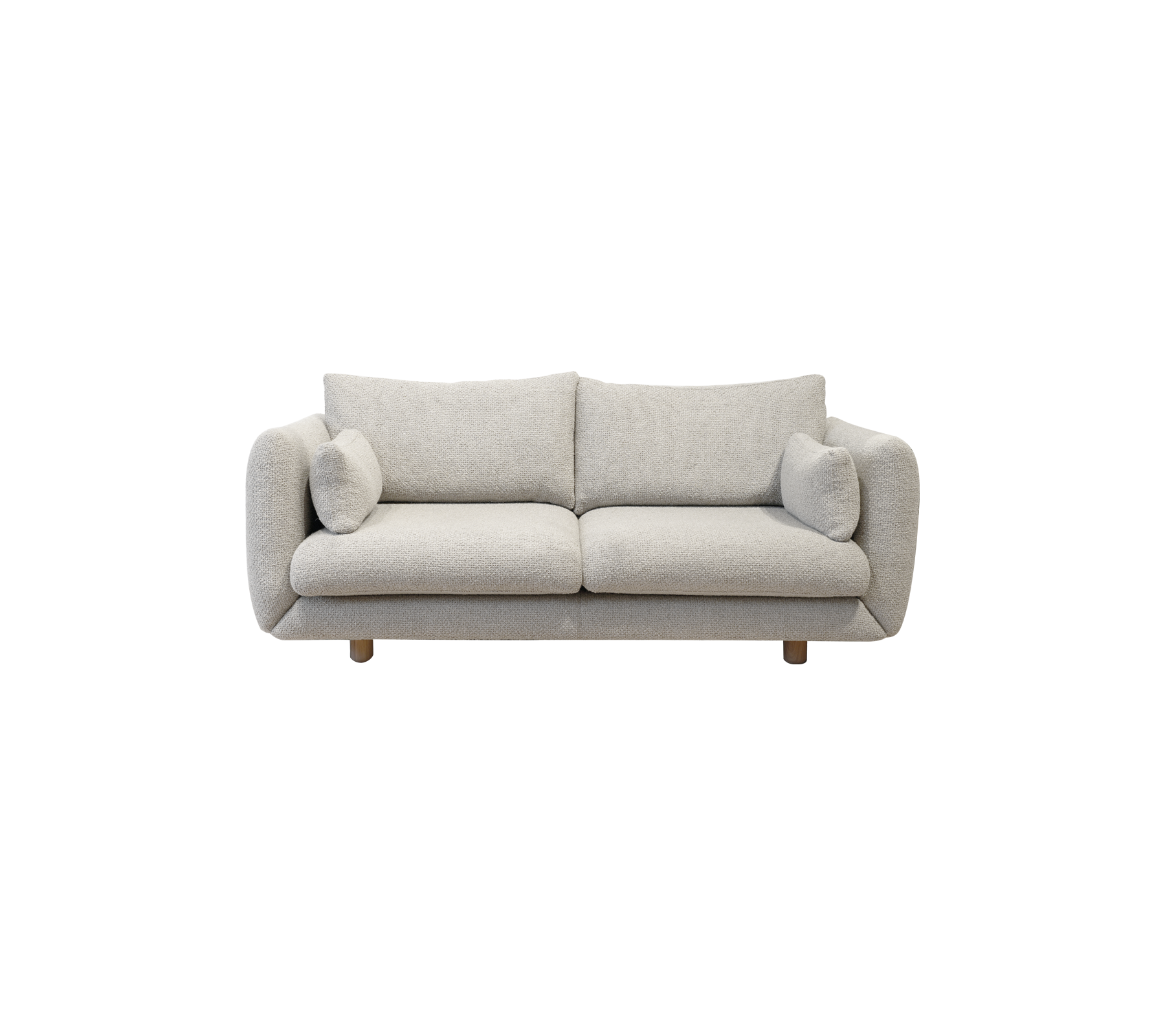 Bloom 2-seater sofa w/teak legs