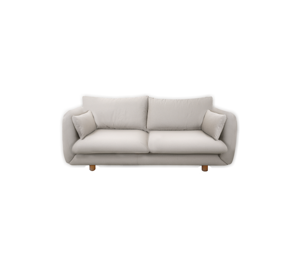 Bloom 2-seater sofa w/teak legs