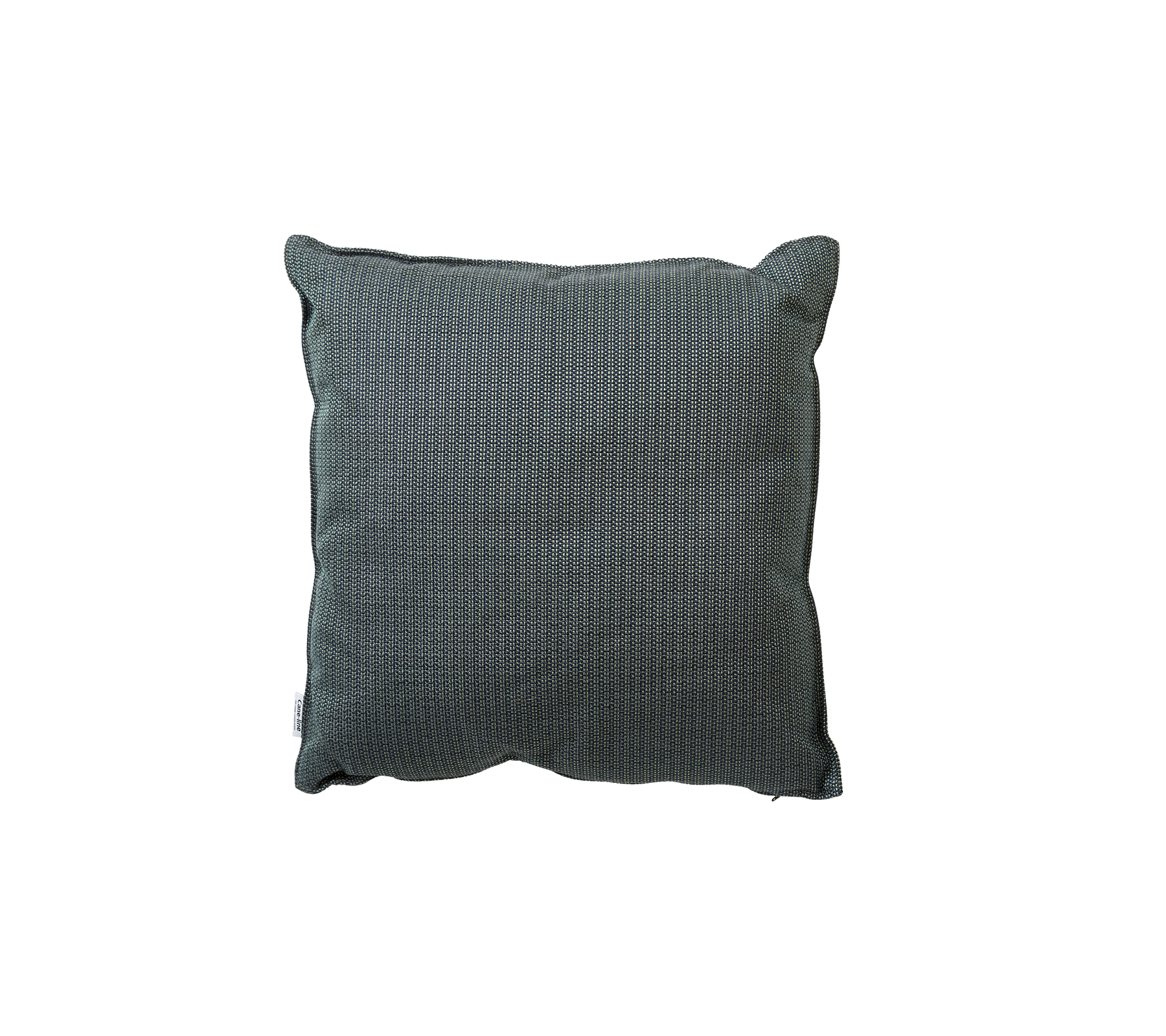 Texturerad fyrkantig kudde i en dämpad grön nyans, med en enkel och modern design som passar olika inredningsstilar.