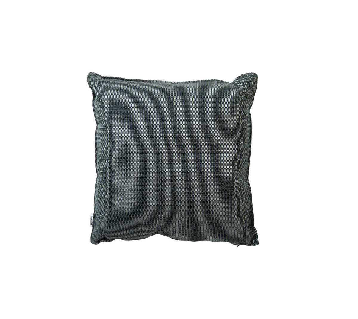 Texturerad fyrkantig kudde i en dämpad grön nyans, med en enkel och modern design som passar olika inredningsstilar.