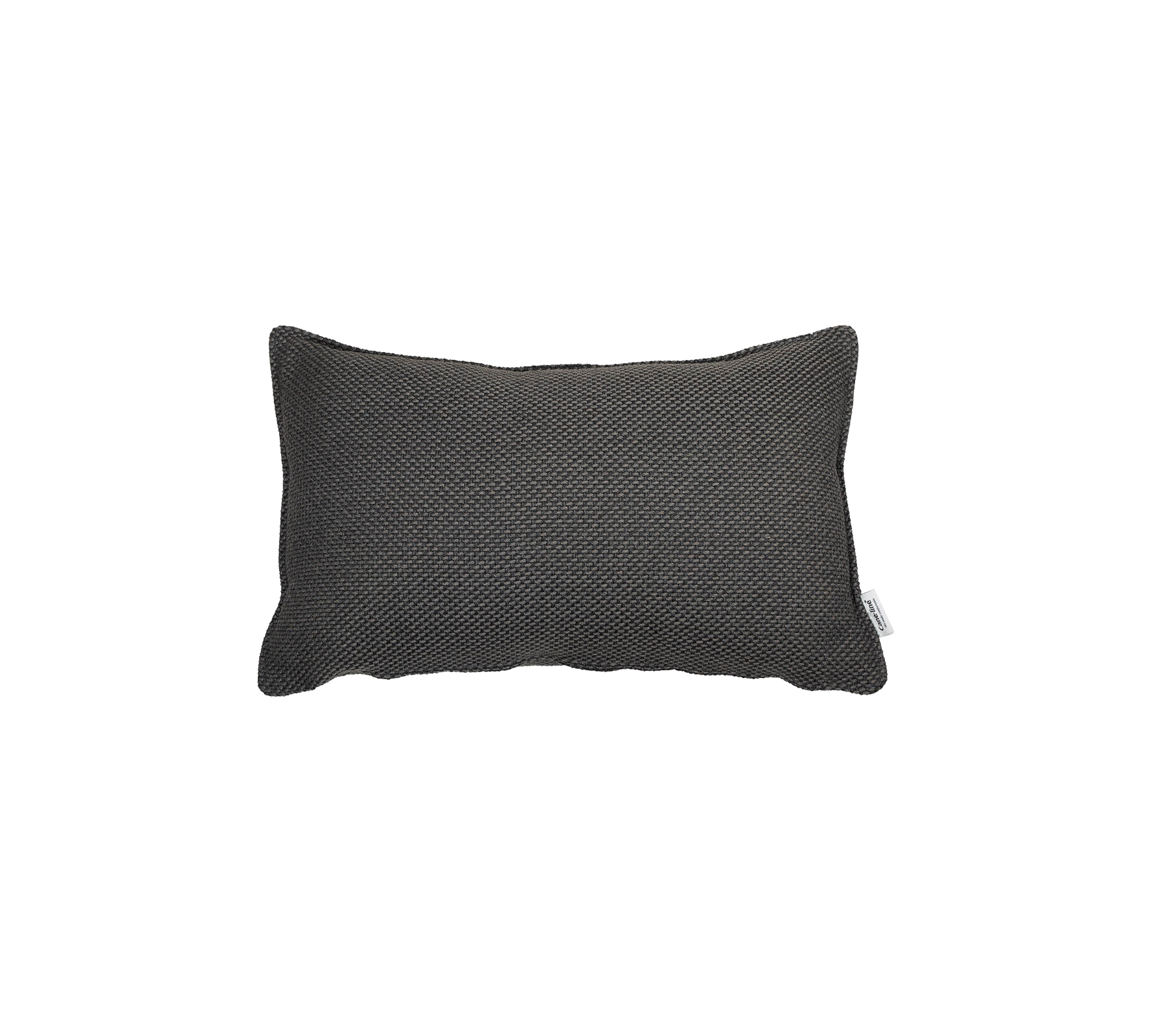 Texturerat rektangulärt kudd i en stilren mörk färg som ger en touch av modern elegans till alla miljöer.