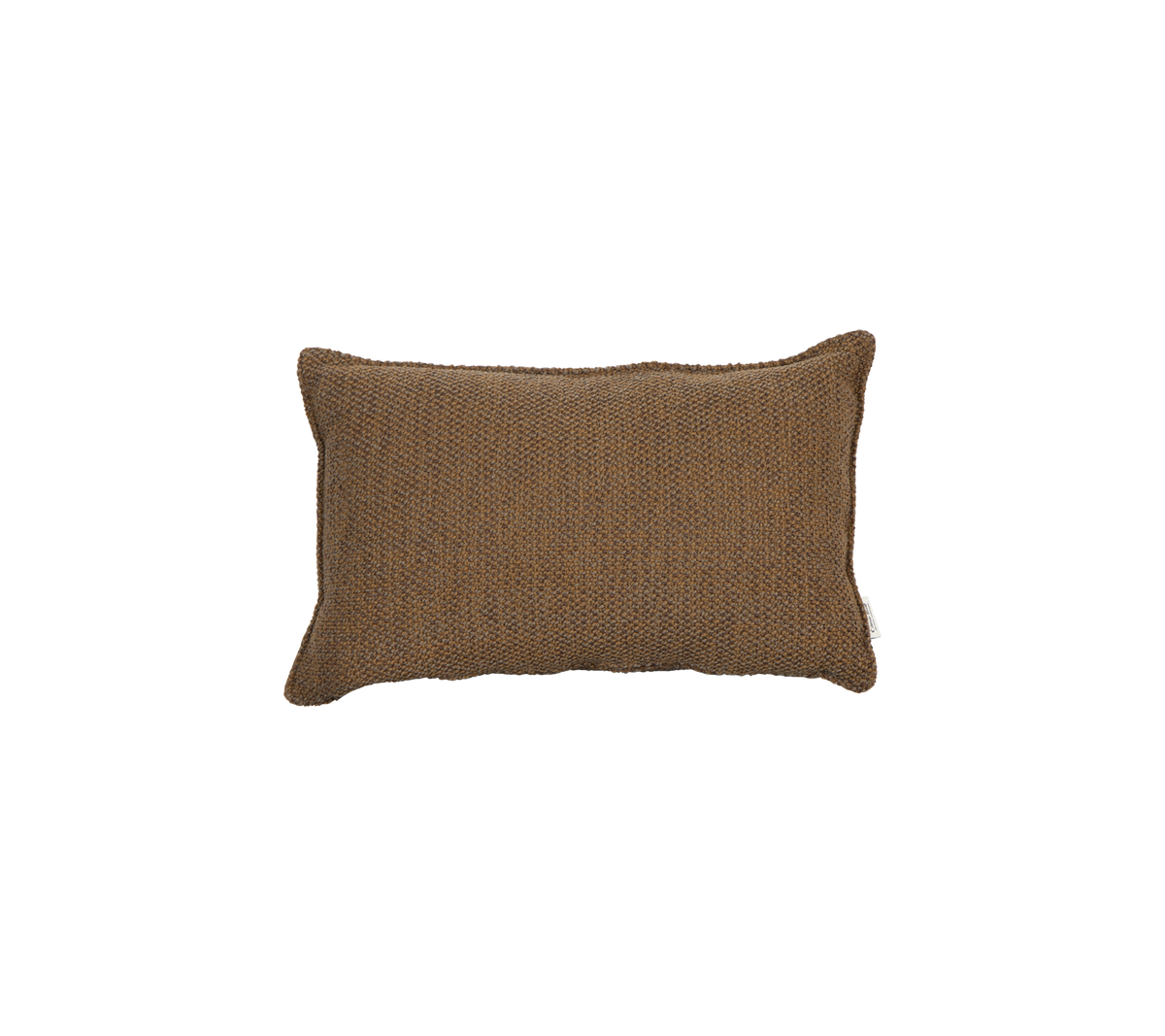 Rektangulär, texturerad kudde i en varm brun färg, designad för komfort och stil. Ideal för heminredning eller som en mysig accent.