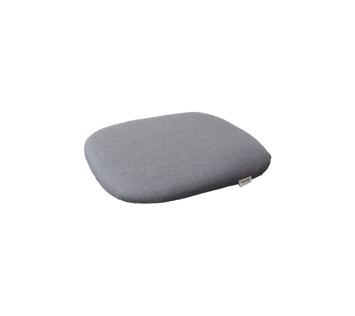 Grå kudde designad för komfort och stöd, med en slank, minimalistisk form och mjukt tyg. Ideal för förbättrad sittkomfort.