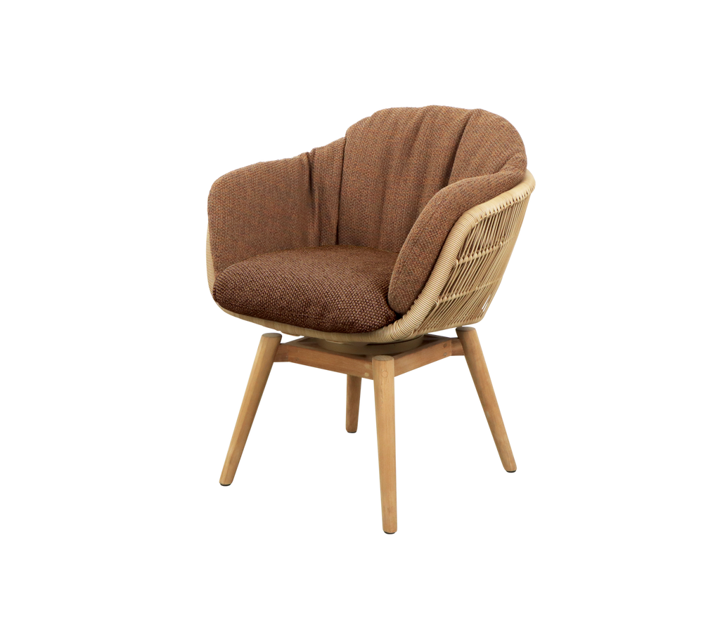 Stay chair w/teak swivel