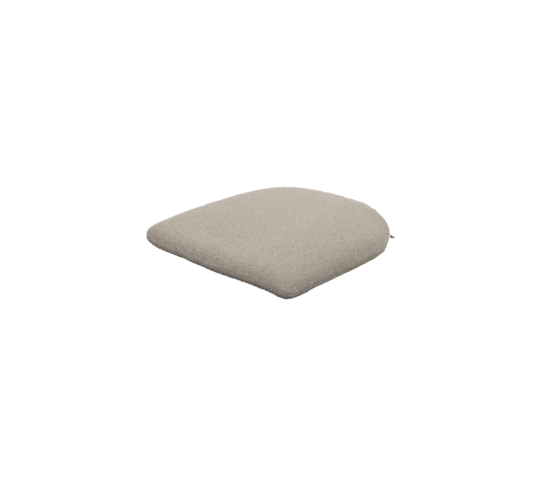 Kvadratisk kudde i ett mjukt beige tyg som erbjuder komfort och en neutral accent till varje sittgrupp.