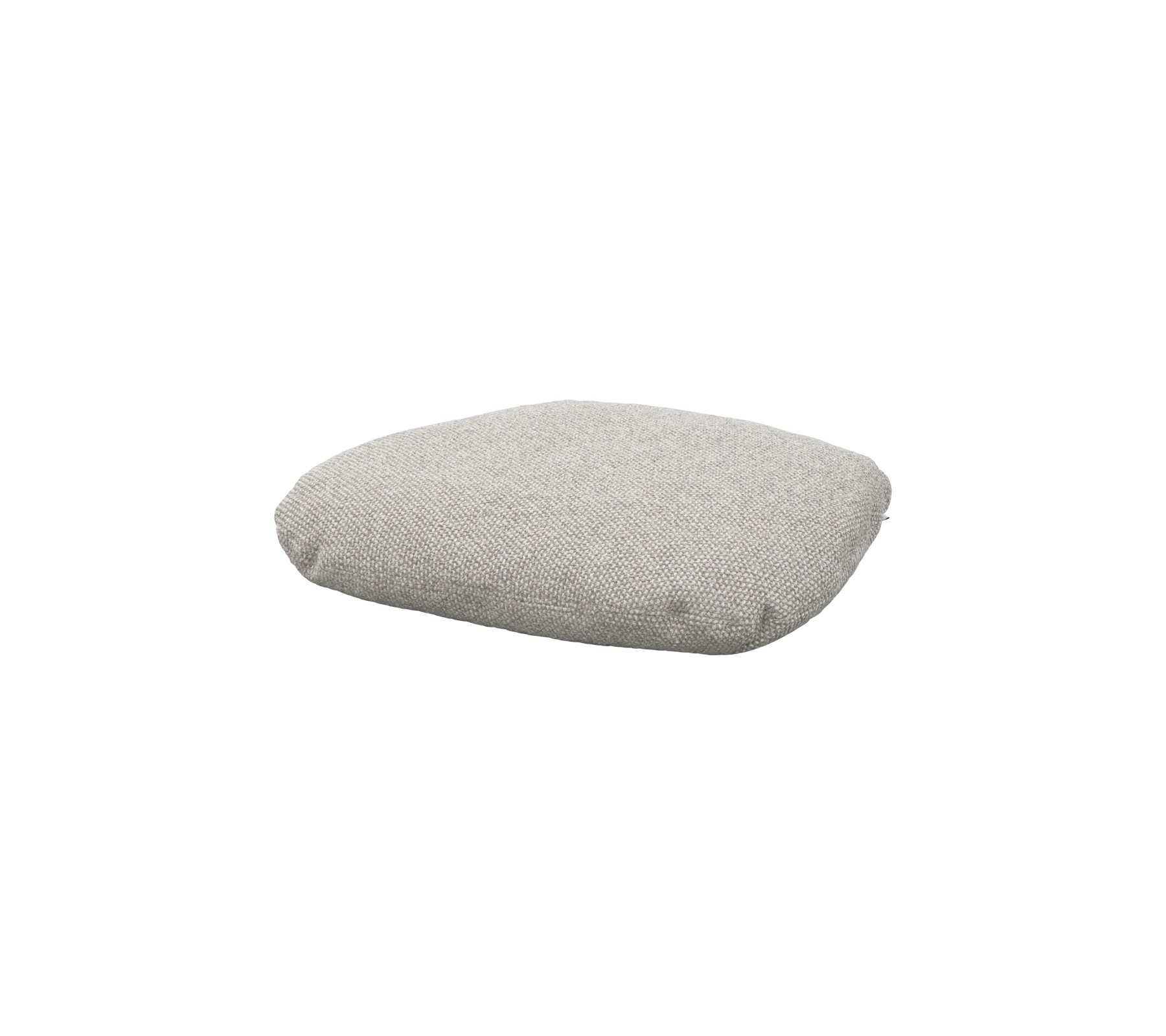 Mjuk, fyrkantig kudde i ett ljusgrått tyg, designad för komfort och avkoppling. Idealiskt för olika sittarrangemang.