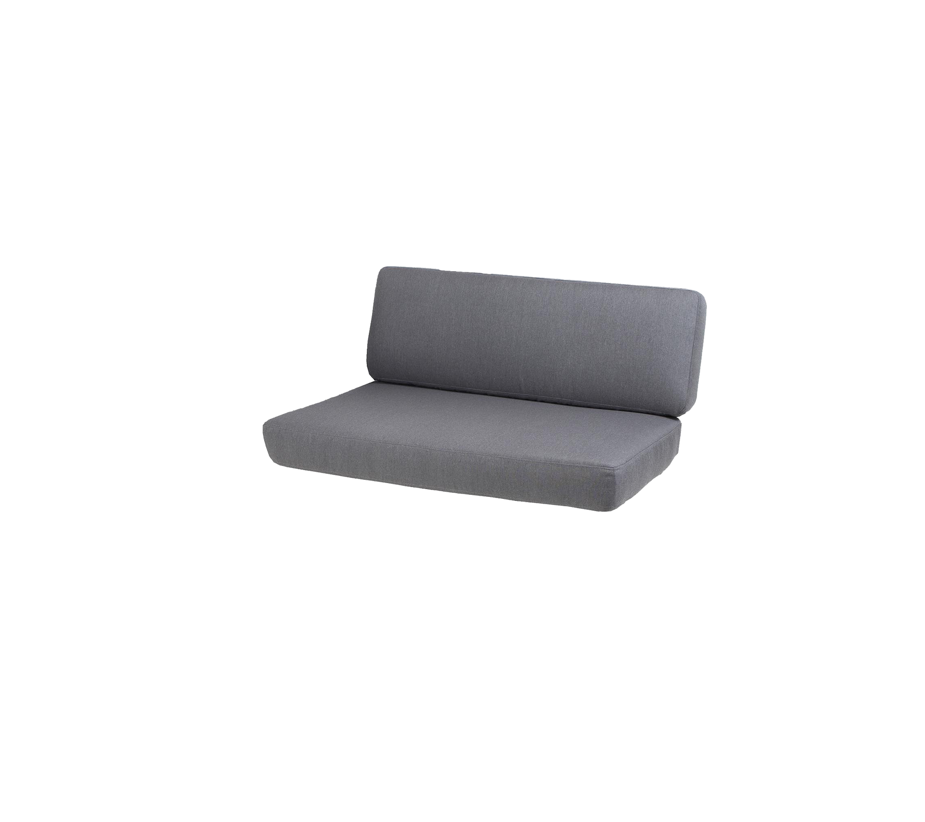 En stilren, modern grå soffa med en enkel design, som har en bekvämt stoppad sits och ryggstöd. Ideal för avslappnade miljöer.