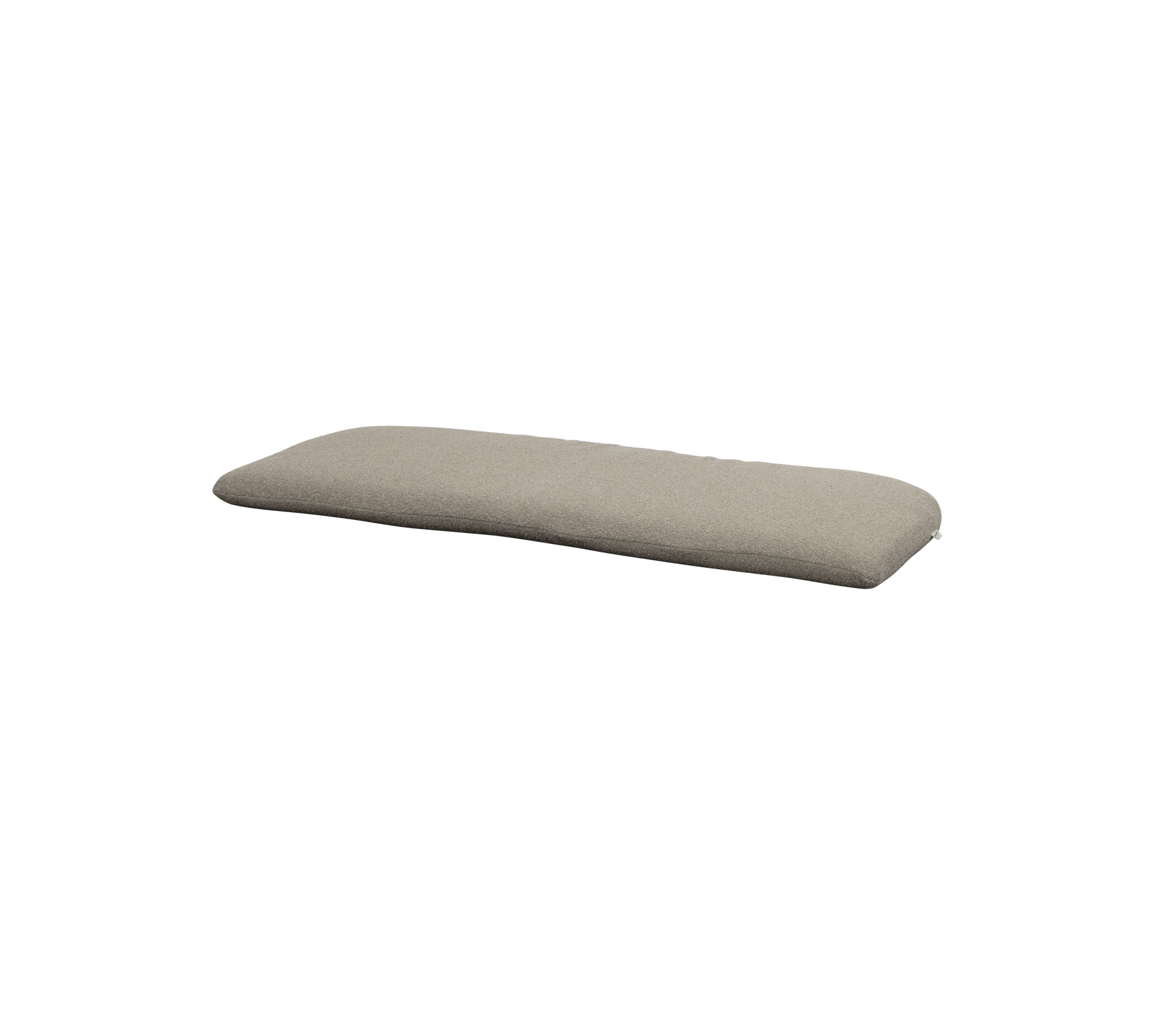 Rektangulär kudde i en neutral beige färg, designad för ökad komfort och stöd.