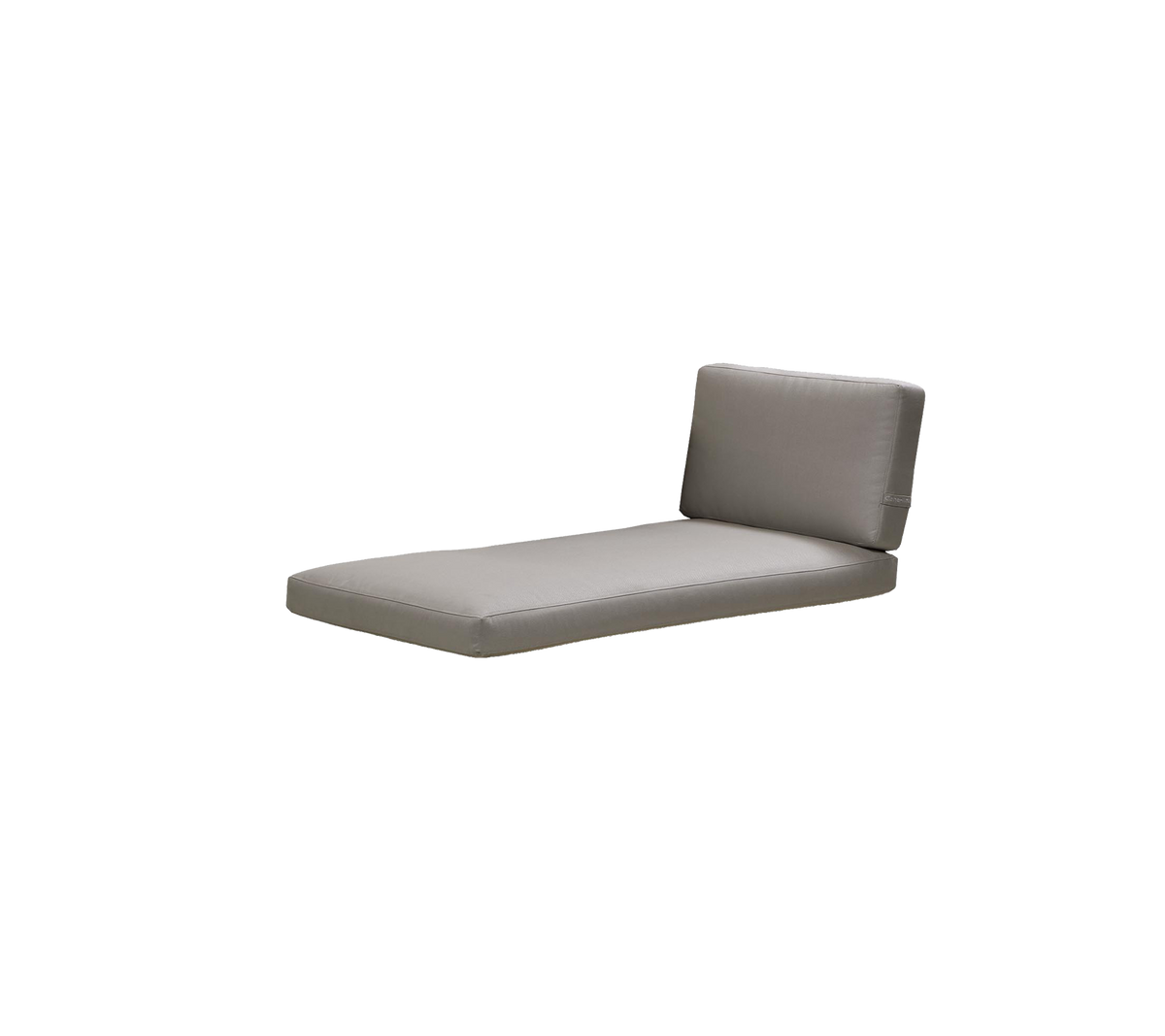 Moderna grå loungestol med en enkel design och ett stödjande ryggstöd, perfekt för avkoppling.