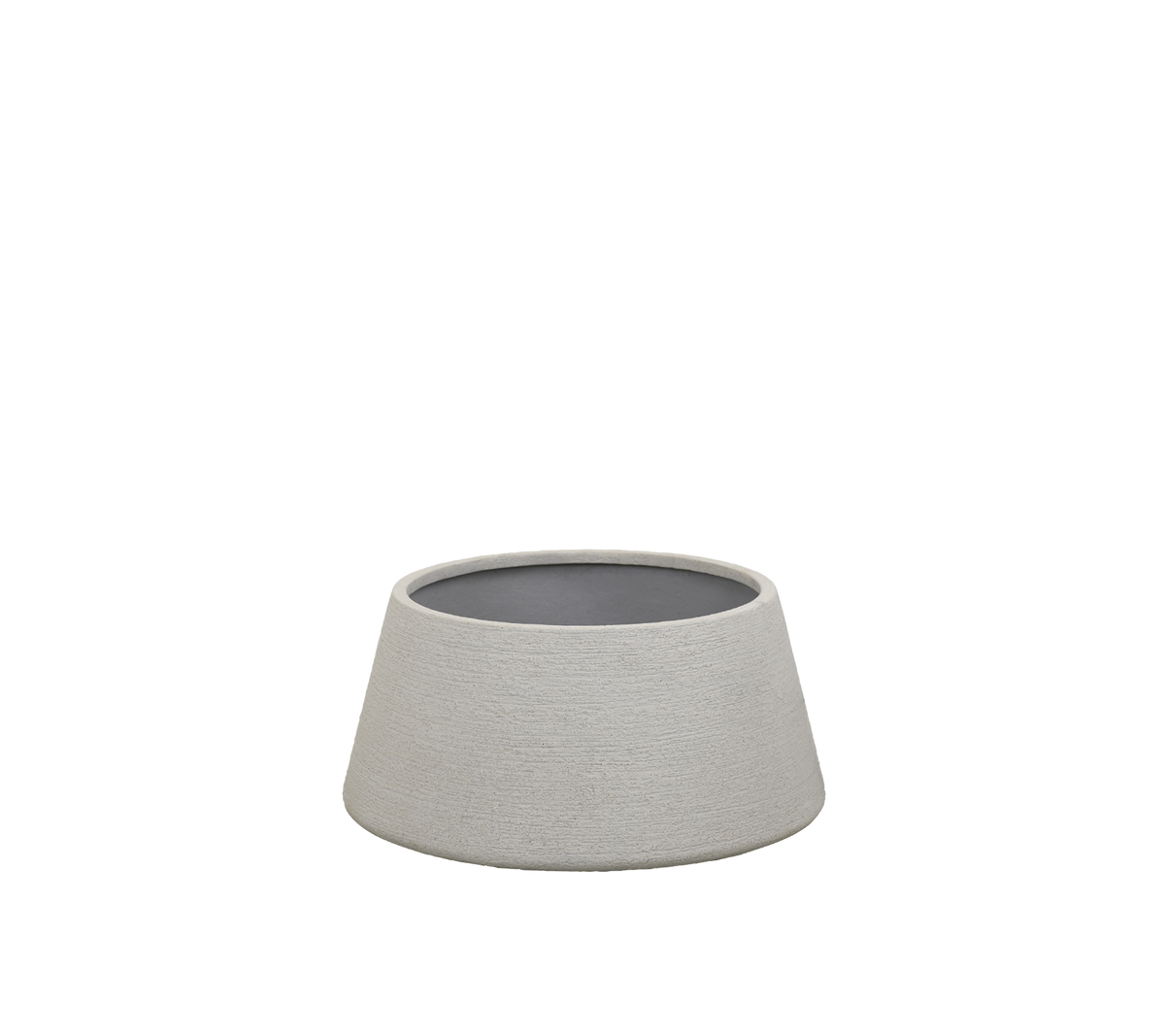 Modern grå skål med en minimalistisk design.
