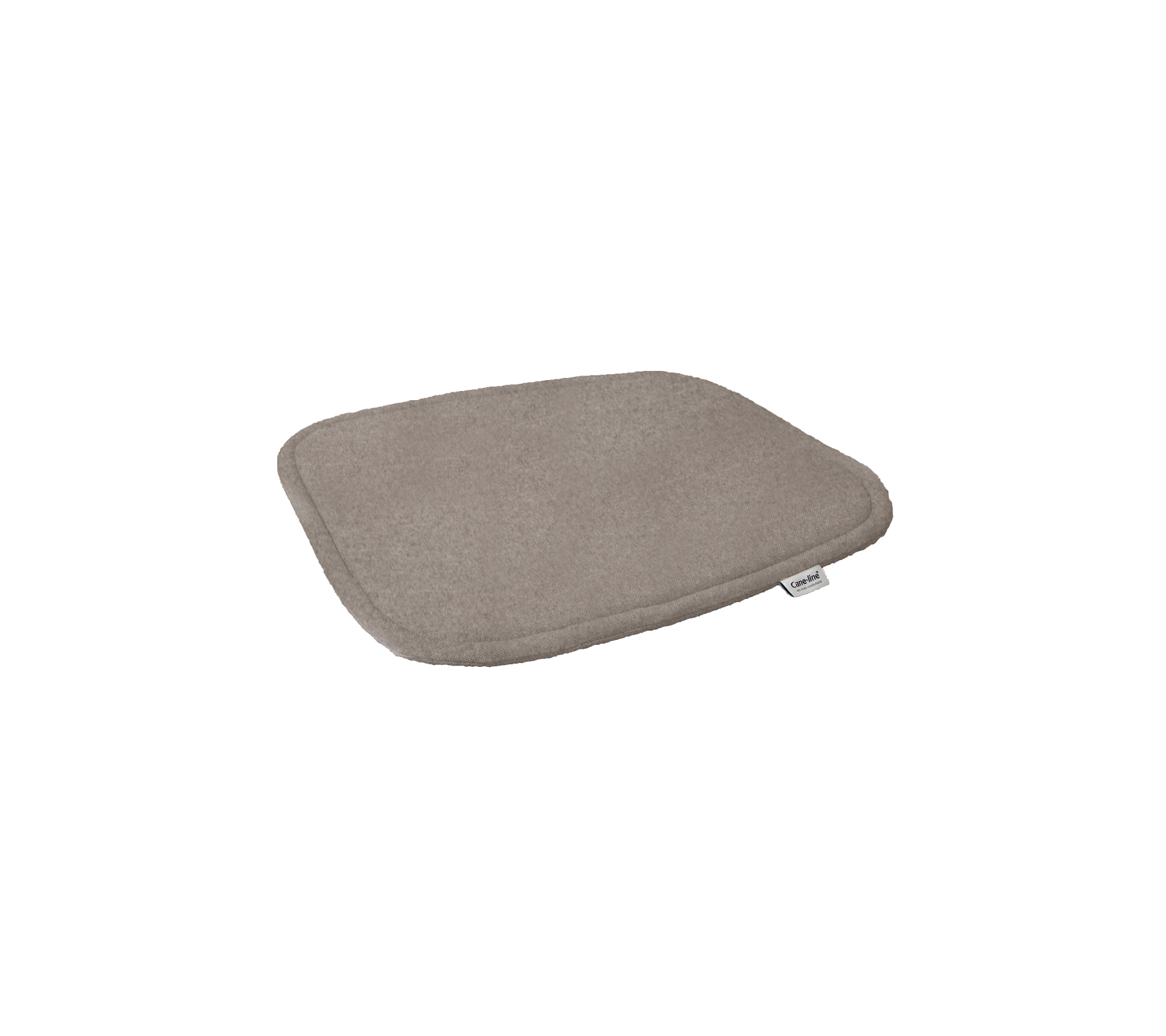 Mjukt, rektangulärt kudde i en neutral beige färg, utformat för ökad komfort i olika sittarrangemang.