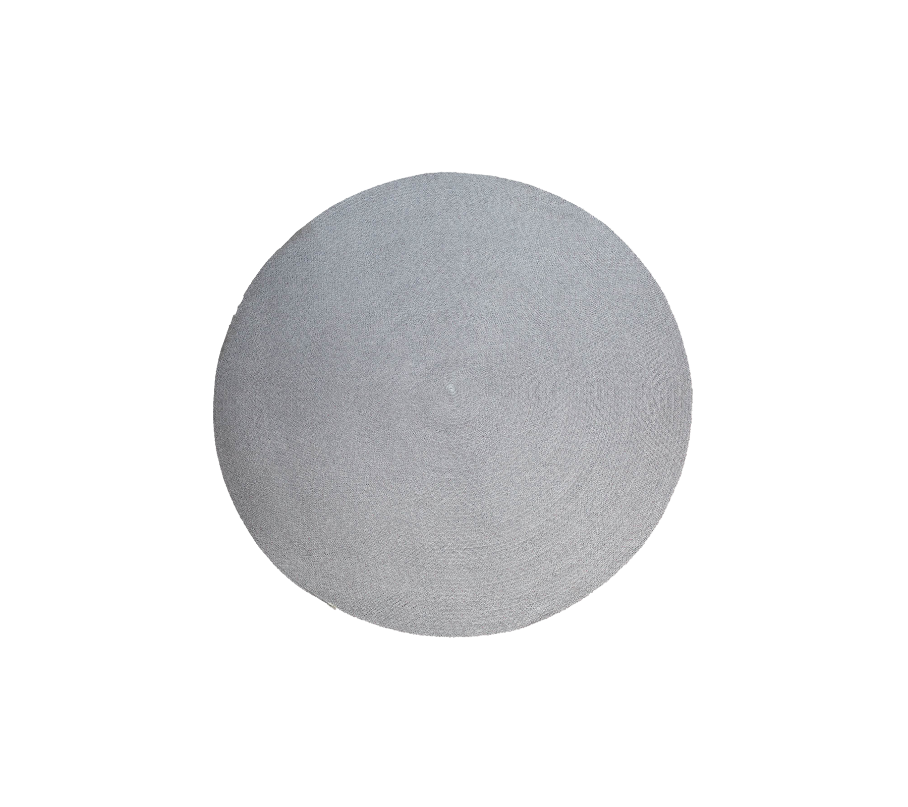 Prickig utomhustepp, 140 cm i diameter, flerfärgad med ett virvelmönster, tillverkat av Cane-line Soft Rope. Enkelt och elegant flätat design för utomhusutrymmen.
