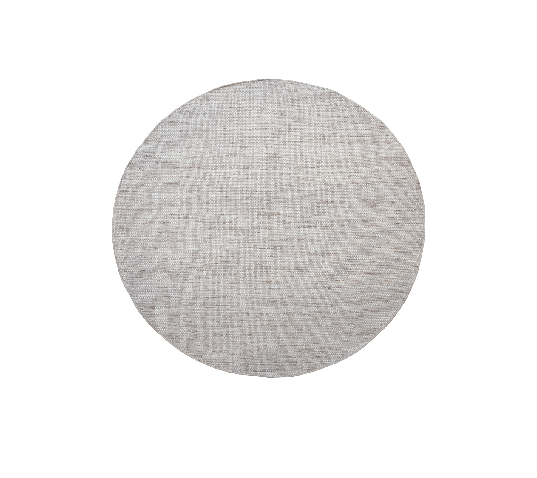 Runt bord i en sand mångfärgad finish.