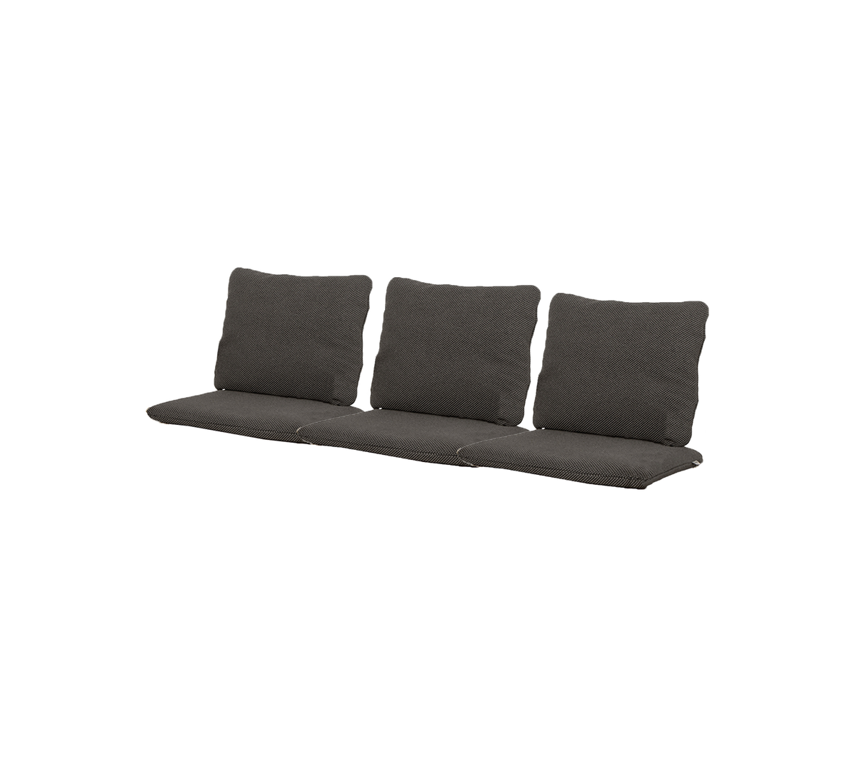 Bekväm trepersoners kudde i en elegant design, med flera mjuka ryggkuddar för ökad stöd och stil.