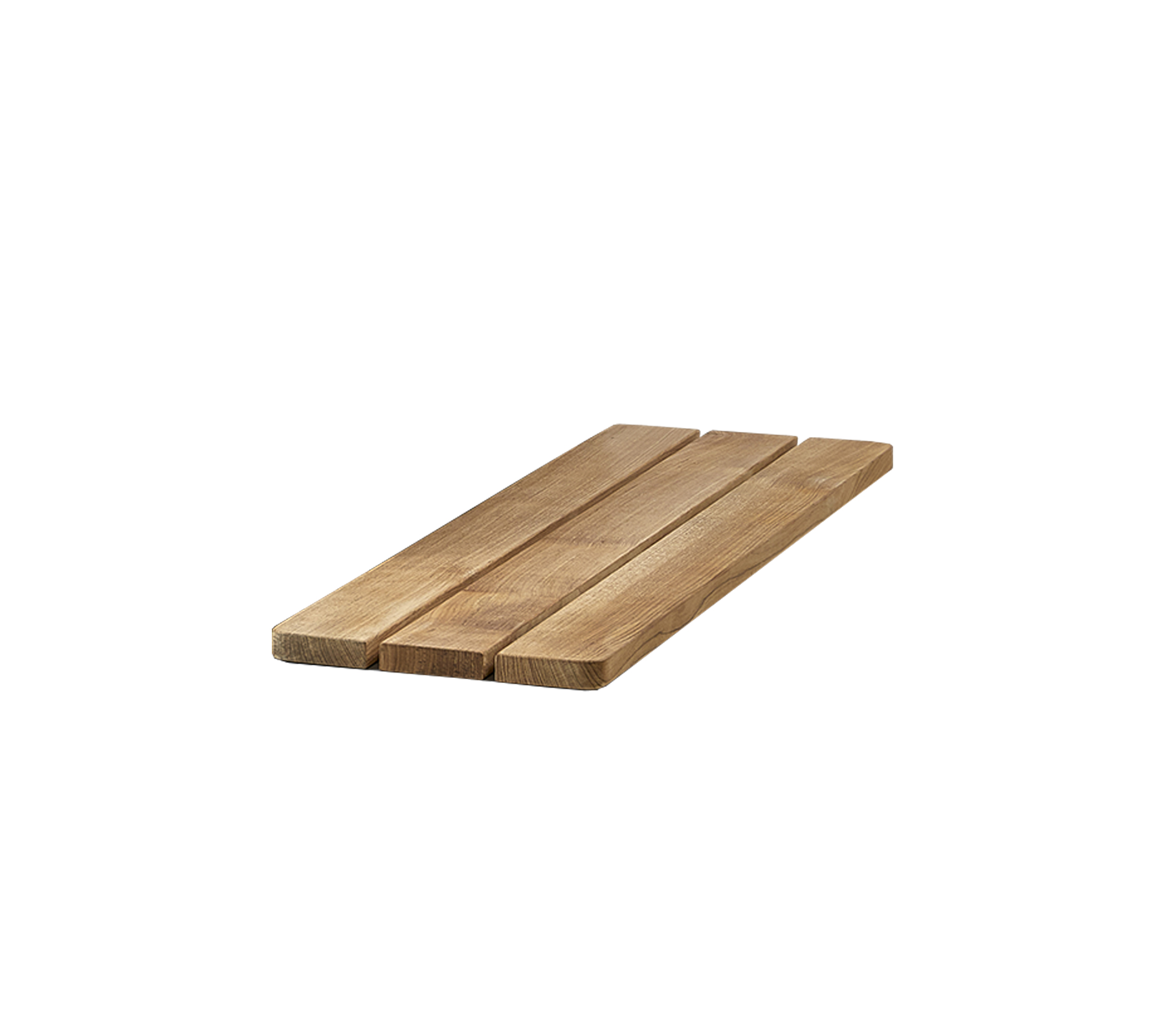 Naturlig träplanka med flera spjäll som visar en slät yta och varma toner, lämplig för olika designapplikationer.