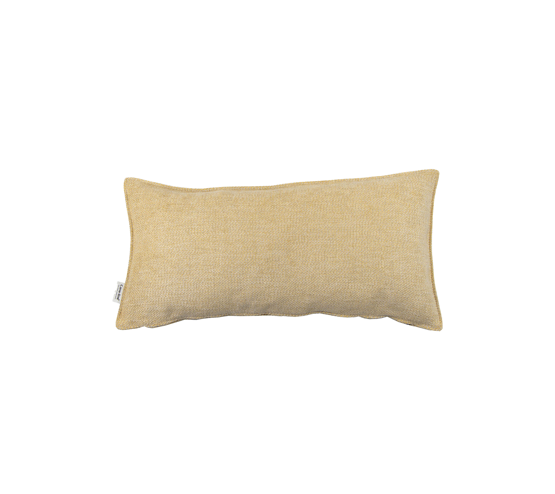 Rektangulär dekorativ kudde i ett mjukt beige tyg som ger en mysig accent till olika inredningsstilar.