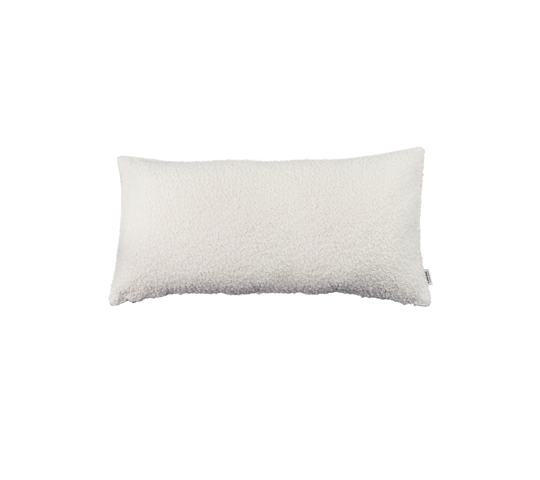 Rektangulär vit kudde med en mjuk, texturerad yta, ideal för komfort och stöd i olika miljöer.