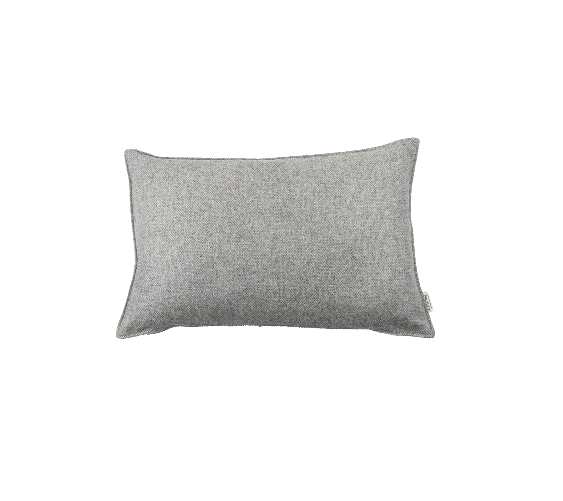 Grå rektangulär kudde med en enkel, texturerad tygdesign, perfekt för att lägga till komfort och stil i alla miljöer.