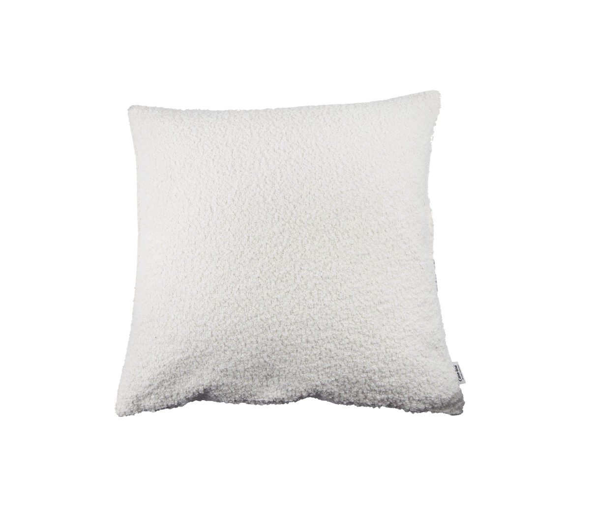 Mjukt, fluffigt vitt kudde med en texturerad yta, perfekt för att tillföra komfort och stil till vilket utrymme som helst.