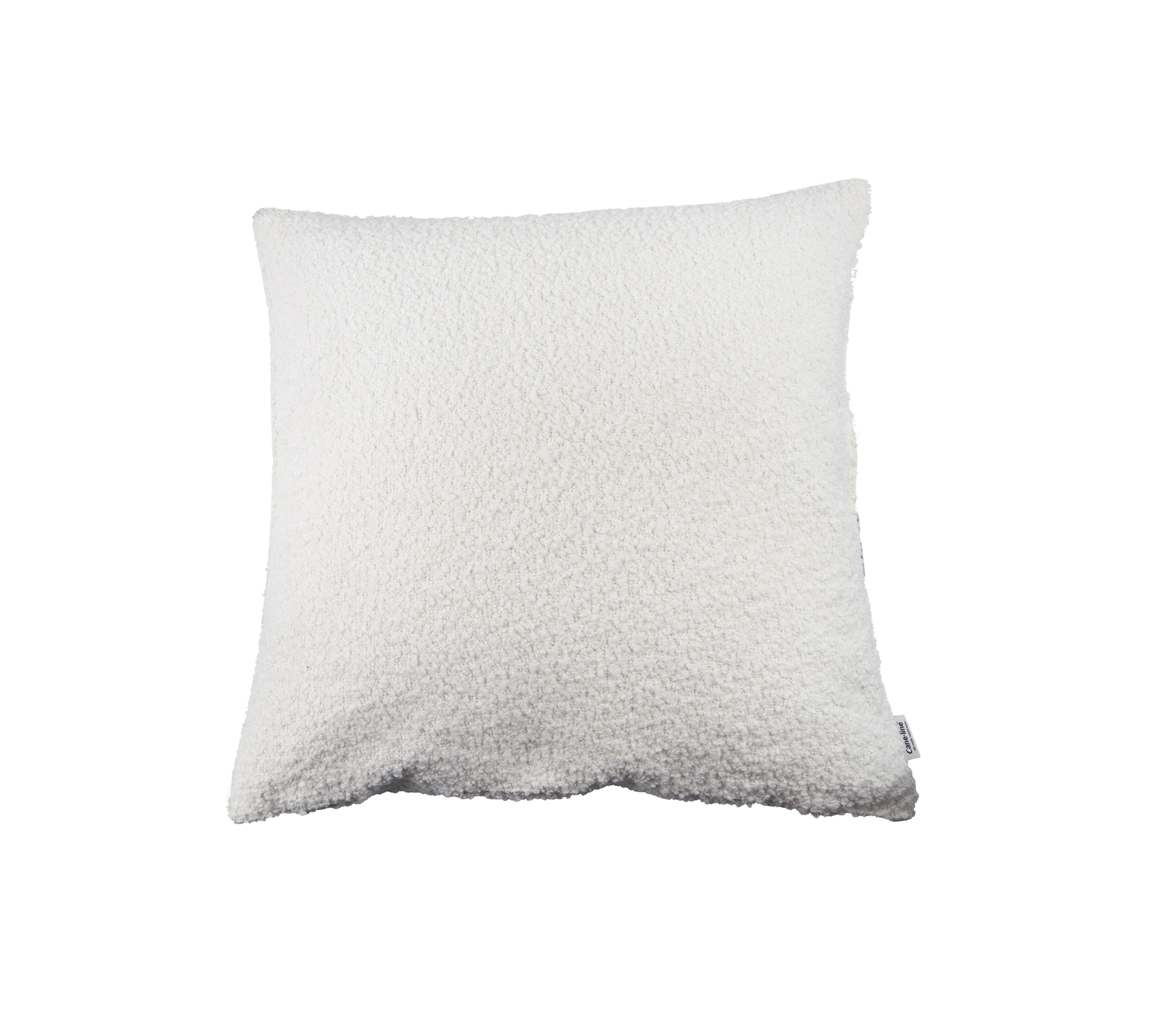 Mjukt, fluffigt vitt kudde med en texturerad yta, perfekt för att tillföra komfort och stil till vilket utrymme som helst.