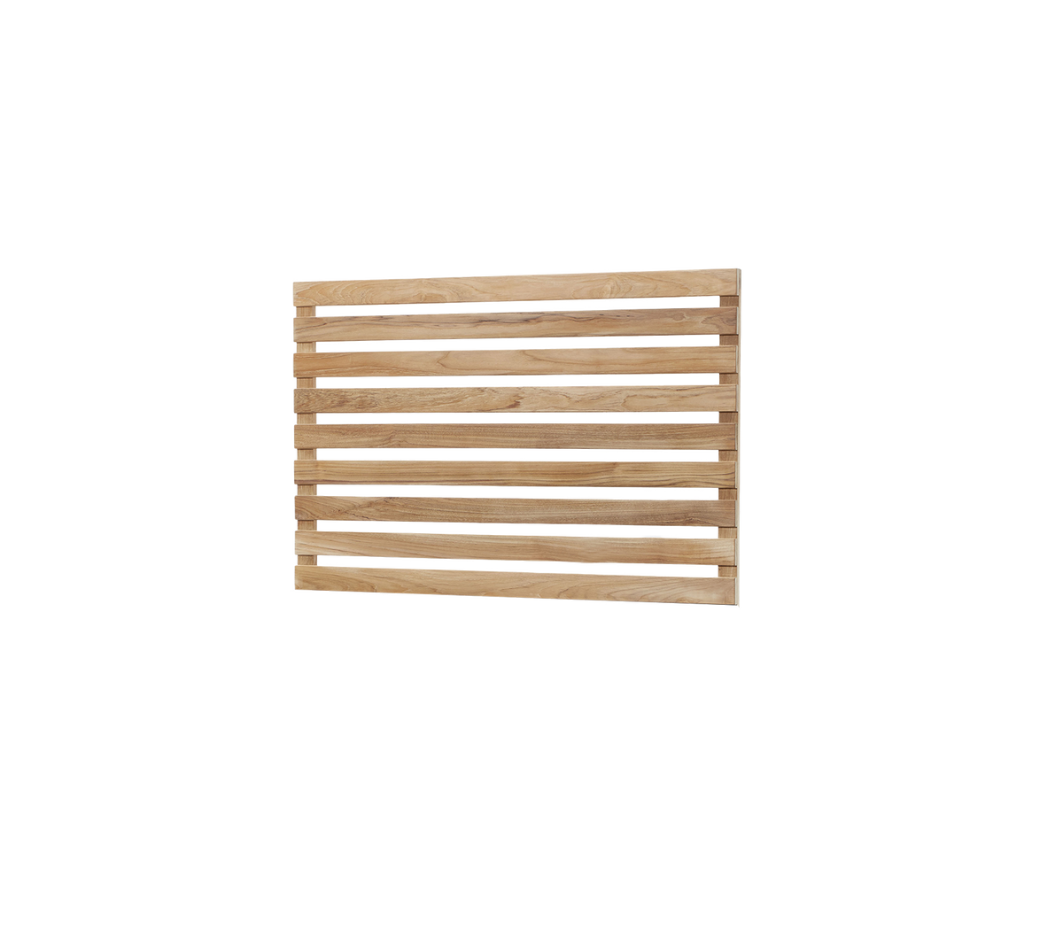 En träpanel med horisontella ribbor som visar en naturlig finish och en enkel design som passar för olika tillämpningar.